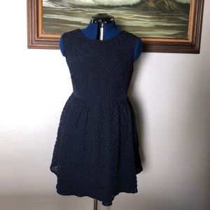 Forever 21 plus 3x navy textured sleeveless dress